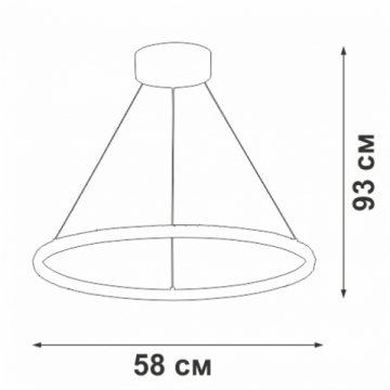 Подвесной светодиодный светильник Vitaluce V04628-03/1S