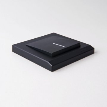 Выключатель одноклавишный с подсветкой Werkel черный матовый W1110108 4690389156656