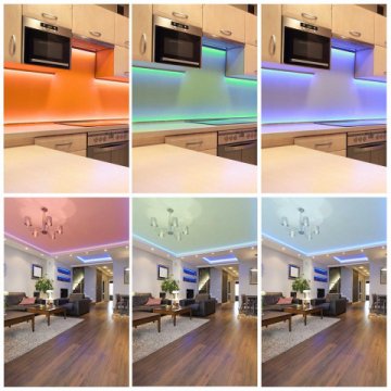 Светодиодная влагозащищенная лента Apeyron 14,4W/m 60LED/m 5050SMD разноцветная 5M 00-75