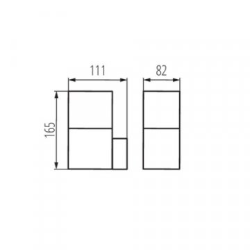 Фасадный светильник Kanlux VADRA 16L-UP 29010