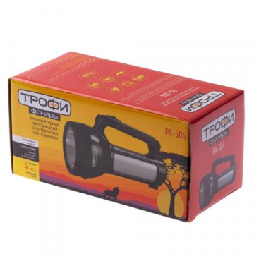 Фонарь-прожектор светодиодный ЭРА Трофи аккумуляторный 170х105х75 100 лм PA-504 Б0042439