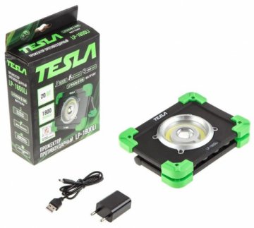 Фонарь-прожектор светодиодный Tesla аккумуляторный 220х140 1800 лм LP-1800Li