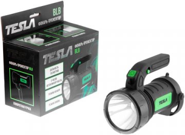 Фонарь-прожектор светодиодный Tesla от батареек 190х145 BLB