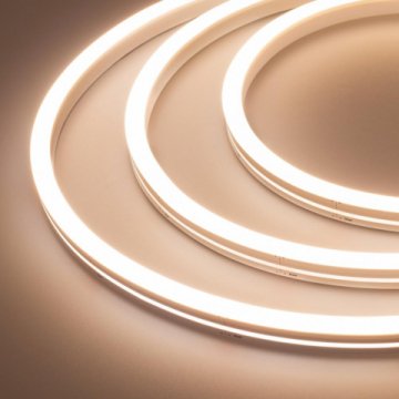 Гибкий неон Arlight 12W/m 140LED/m 3528SMD теплый белый/белый 5M ARL-Moonlight-1712-Side 24V White-Mix 029801