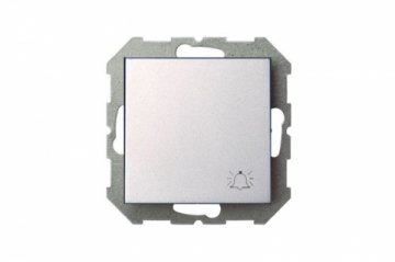 Кнопка звонка Liregus Epsilon серебро 28-180