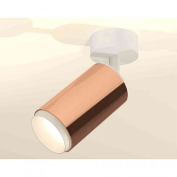 Комплект накладного светильника Ambrella light Techno Spot XM6326002 PPG/SWH золото розовое полированное/белый песок (A2202, C6326, N6120)