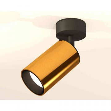 Комплект накладного светильника Ambrella light Techno Spot XM6327020 PYG/SBK золото желтое полированное/черный песок (A2210, C6327, N6111)