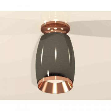 Комплект накладного светильника Ambrella light Techno Spot XS1123044 DCH/PPG черный хром/золото розовое полированное (N6906, C1123, N7035)