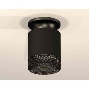 Комплект накладного светильника Ambrella light Techno Spot XS7402064 SBK/PBK/BK черный песок/черный полированный/тонированный (N7926, C7402, N7192)