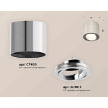 Комплект накладного светильника Ambrella light Techno Spot XS7405001 PSL серебро полированное (C7405, N7003)