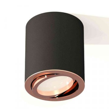 Комплект накладного светильника Ambrella light Techno Spot XS7422004 SBK/PPG черный песок/золото розовое полированное (C7422, N7005)