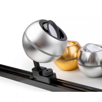 Комплект трекового светильника Ambrella light Track System XT1103001 SSL/PBK серебро песок/черный полированный (A2521, C1103, N7002)