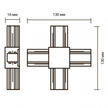 Коннектор X-образный Jazzway PTR/R CX-WH 5031951