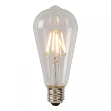 Лампа светодиодная диммируемая Lucide E27 5W 2700K прозрачная 49015/05/60