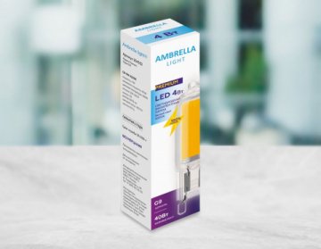 Лампа светодиодная филаментная Ambrella light G9 4W 4200K прозрачная 204532