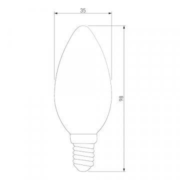Лампа светодиодная филаментная Elektrostandard BLE1426 E14 9W 4200K прозрачная a050132