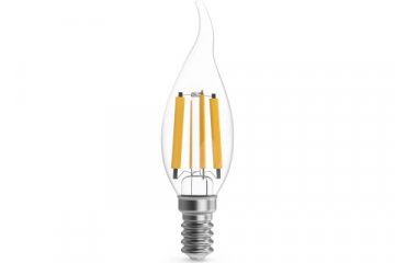 Лампа светодиодная филаментная Gauss E14 13W 2700K прозрачная 104801113