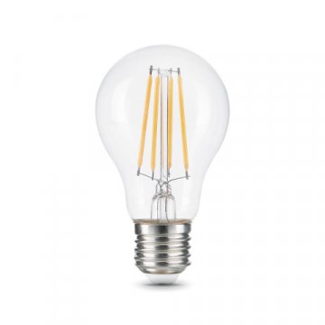 Лампа светодиодная филаментная Gauss E27 12W 4100K прозрачная 102902212