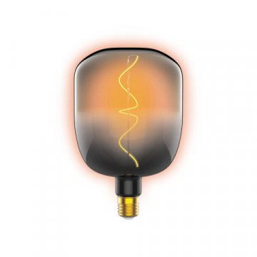 Лампа светодиодная филаментная Gauss E27 5W 1800K черная 1008802105