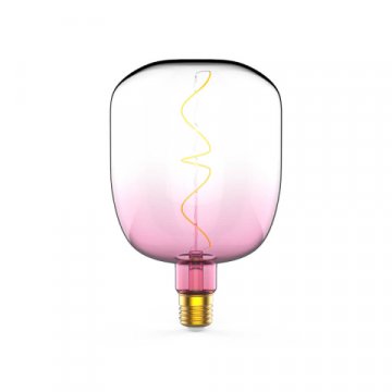 Лампа светодиодная филаментная Gauss E27 5W 1800K розовая 1010802105