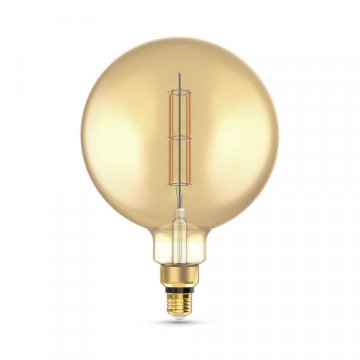 Лампа светодиодная филаментная Gauss E27 6W 2700K янтарная 154802118