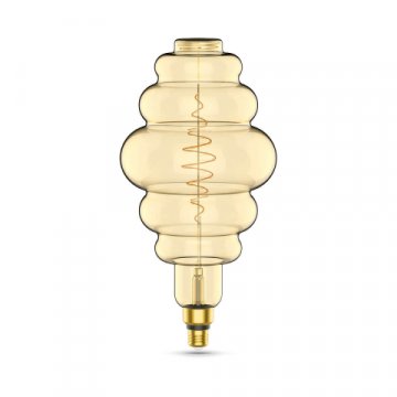 Лампа светодиодная филаментная Gauss E27 8,5W 2000K янтарная 161802105