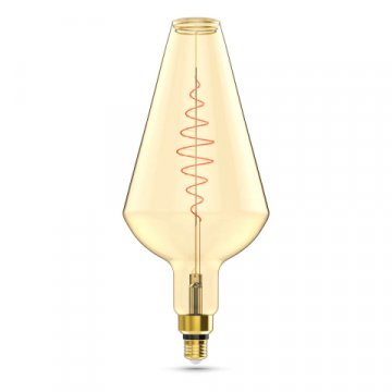 Лампа светодиодная филаментная Gauss E27 8,5W 2000K янтарная 180802105