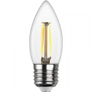 Лампа светодиодная филаментная REV С37 E27 5W DECO Premium нейтральный белый свет свеча 32488 1