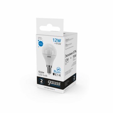 Лампа светодиодная Gauss E14 4W 3000K матовая 63114