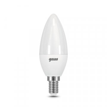 Лампа светодиодная Gauss E14 9.5W 6500K матовая 103101310