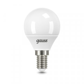 Лампа светодиодная Gauss E14 9.5W 6500K матовая 105101310