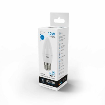 Лампа светодиодная Gauss E27 12W 6500K матовая 30232