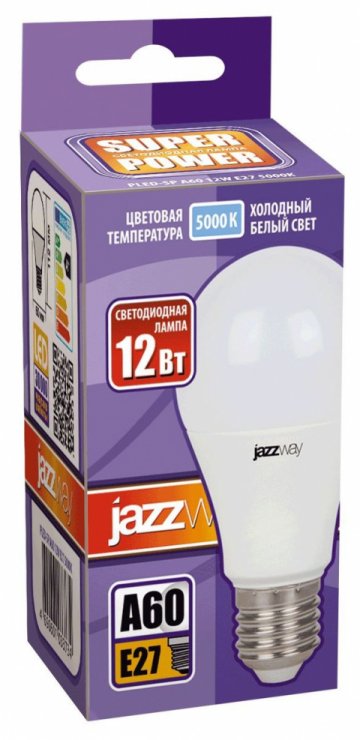 Лампа светодиодная Jazzway E27 12W 5000K матовая 1033734