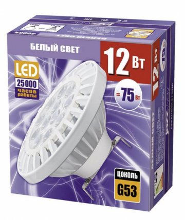 Лампа светодиодная Jazzway G53 12W 4000K матовая 1033895