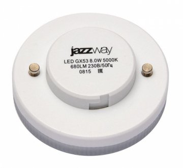 Лампа светодиодная Jazzway GX53 8W 5000K матовая 2855404
