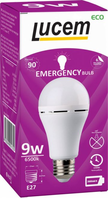 Лампа светодиодная Lucem E27 9W 6500K матовая FLEBL092765L