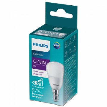 Лампа светодиодная Philips E14 6W 4000K матовая 929002971707