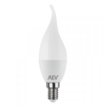 Лампа светодиодная REV FC37 Е14 9W 4000K нейтральный белый свет свеча на ветру 32515 4