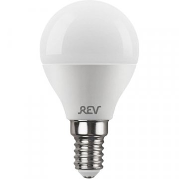 Лампа светодиодная REV G45 Е14 9W 6500K холодный белый свет шар 32504 8