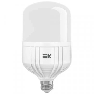 Лампа светодиодная сверхмощная IEK E27 30W 6500K матовая LLE-HP-30-230-65-E27