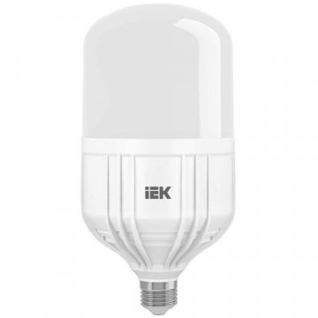 Лампа светодиодная сверхмощная IEK E27 50W 4000K матовая LLE-HP-50-230-40-E27