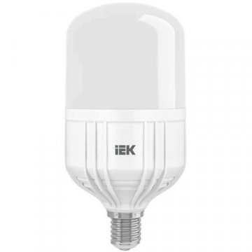 Лампа светодиодная сверхмощная IEK E40 50W 6500K матовая LLE-HP-50-230-65-E40