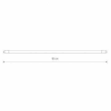 Лампа светодиодная T8 16W 3000K прозрачная 7501