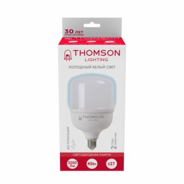 Лампа светодиодная Thomson E27 40W 6500K матовая TH-B2365