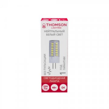 Лампа светодиодная Thomson G4 4W 4000K прозрачная TH-B4205