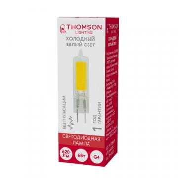 Лампа светодиодная Thomson G4 6W 6500K прозрачная TH-B4221