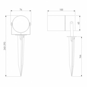 Ландшафтный светильник Elektrostandard Landscape/2 35146/S черный a057942