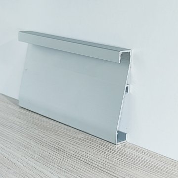 Плинтус Алюминий LED BZL  под рассеиватель МКР 80 х 14 х 3000 мм