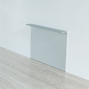 Плинтус Алюминий под гипсокартон  BPL Cеребро МКР 40 мм х 14 мм х 3000 мм