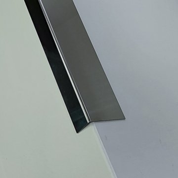 Уголок Сталь  Серебро полированный 430 МКР 15 мм х 8 мм х 3000 мм